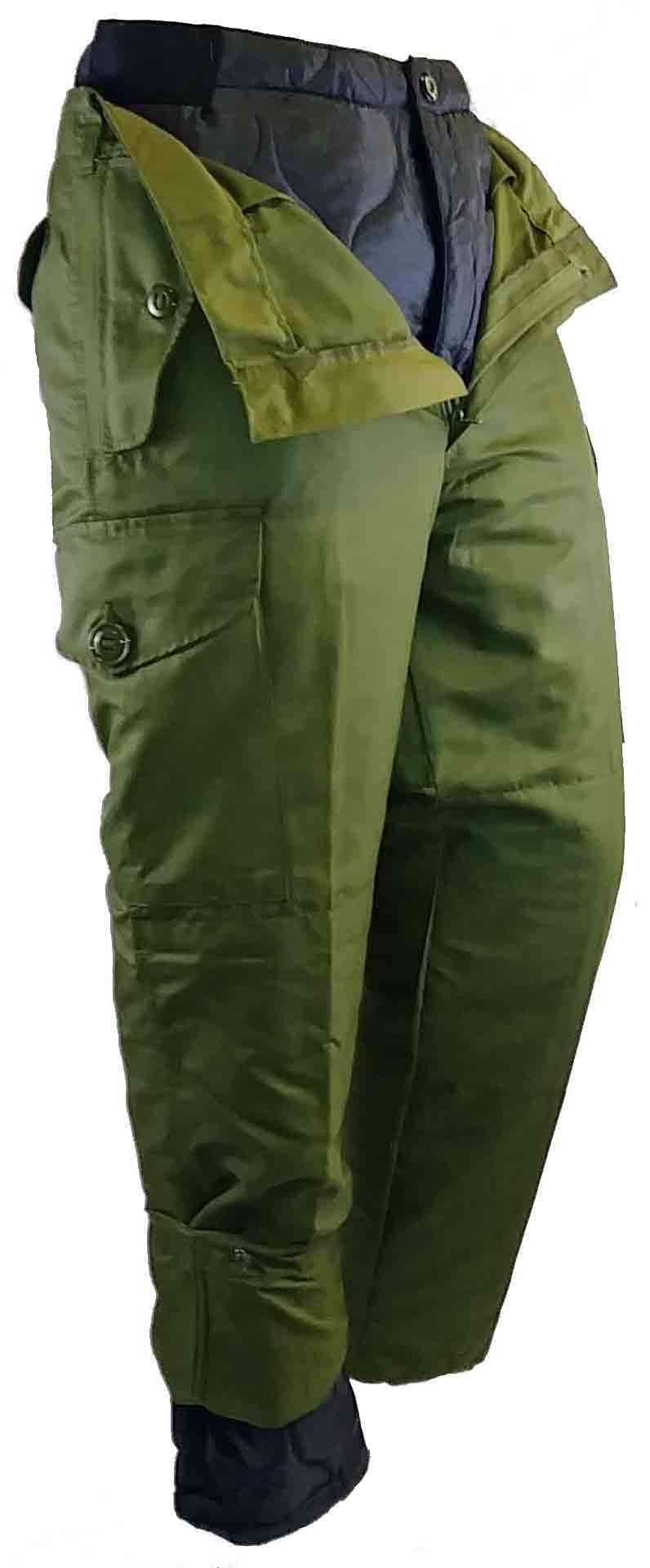 Wind proof combat style pant with liner.