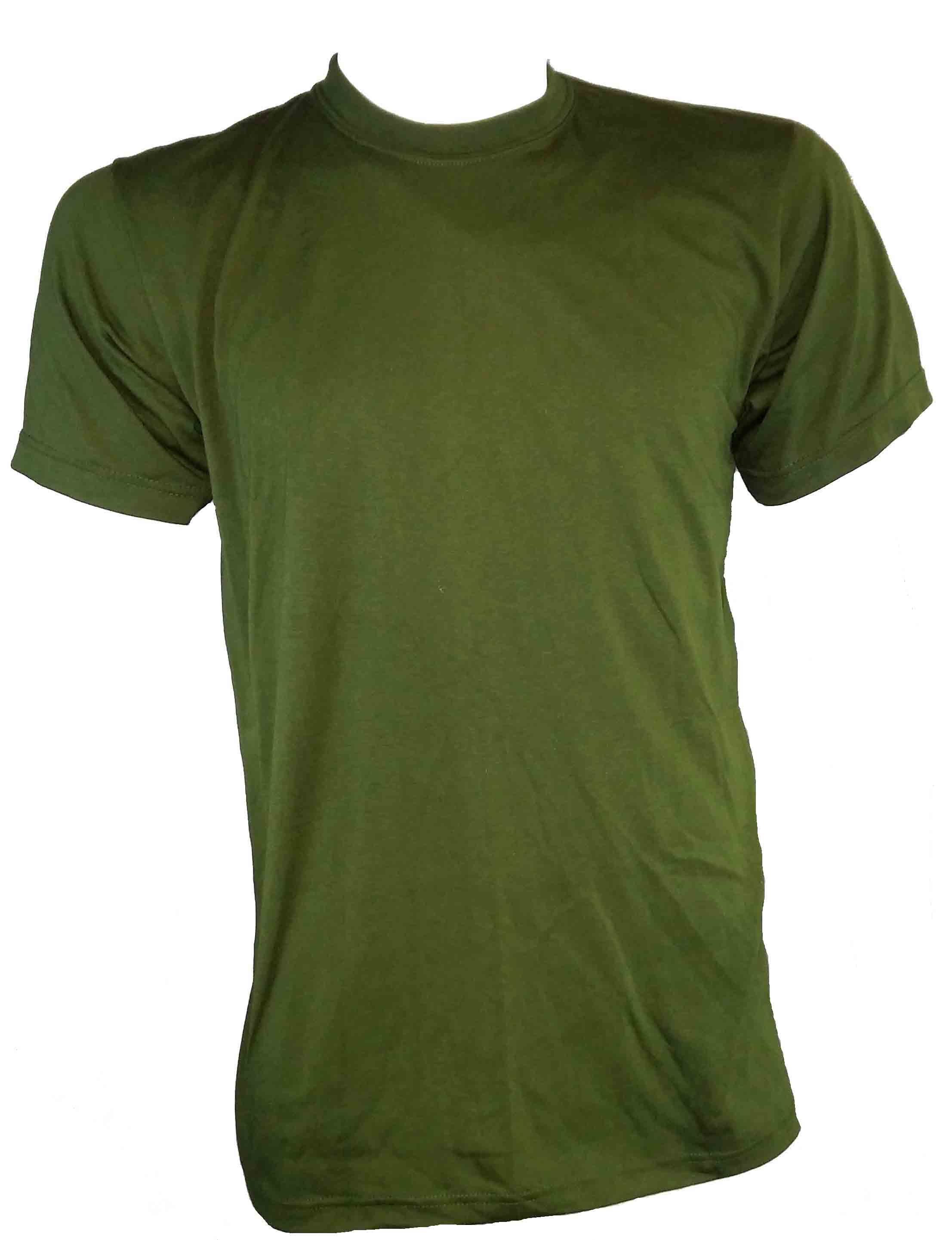 MILITARY STYLE T-SHIRT O/D ROUND NECK