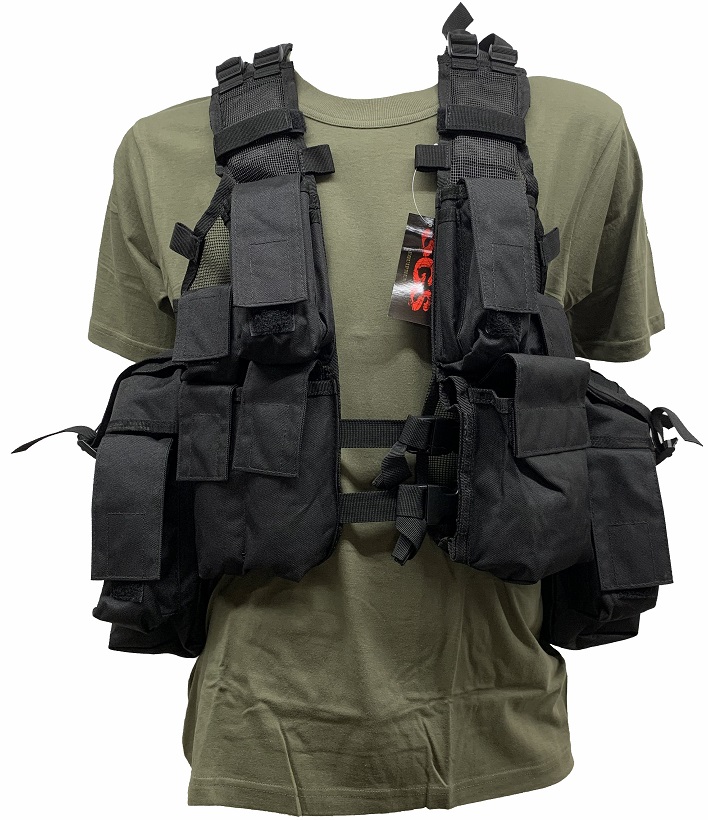 Black tactical vest