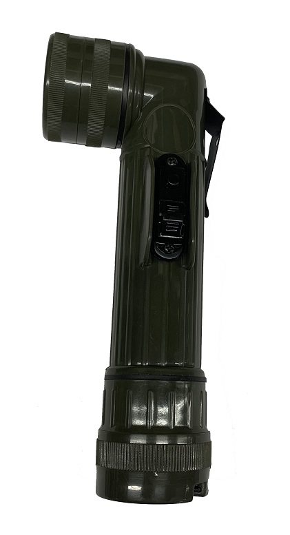Angle torch "D" batteries olive drab