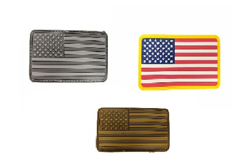 Velcro and rubber patch / U.S flag
