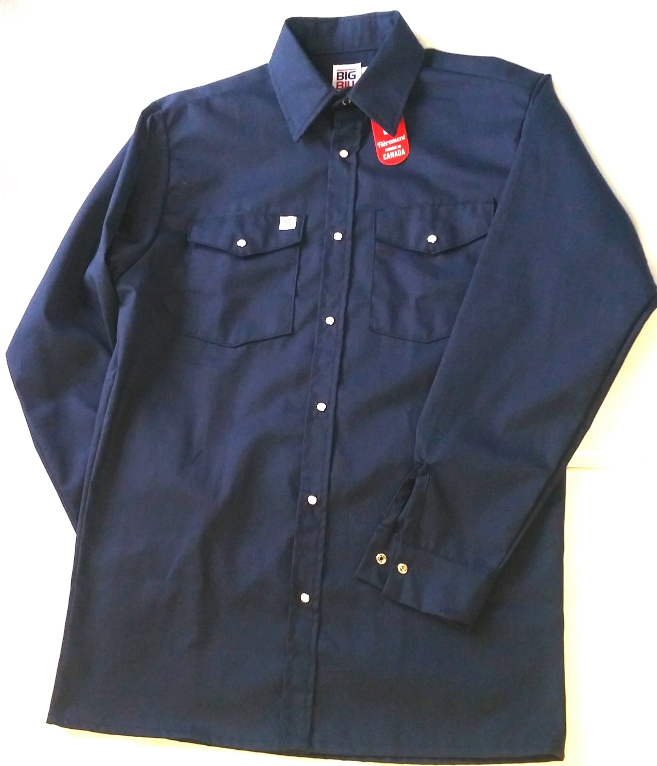 Big bill snap work shirt long sleeve (247)