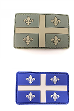 Velcro and rubber patch / Quebec flag